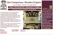 Desktop Screenshot of compenius-orgel.de