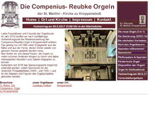 Tablet Screenshot of compenius-orgel.de